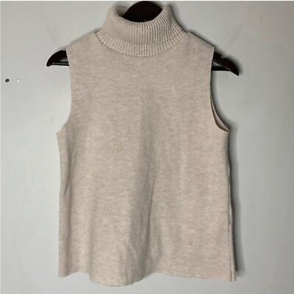 Zara Sweaters Zara Sleeveless Turtleneck Sweater Poshmark